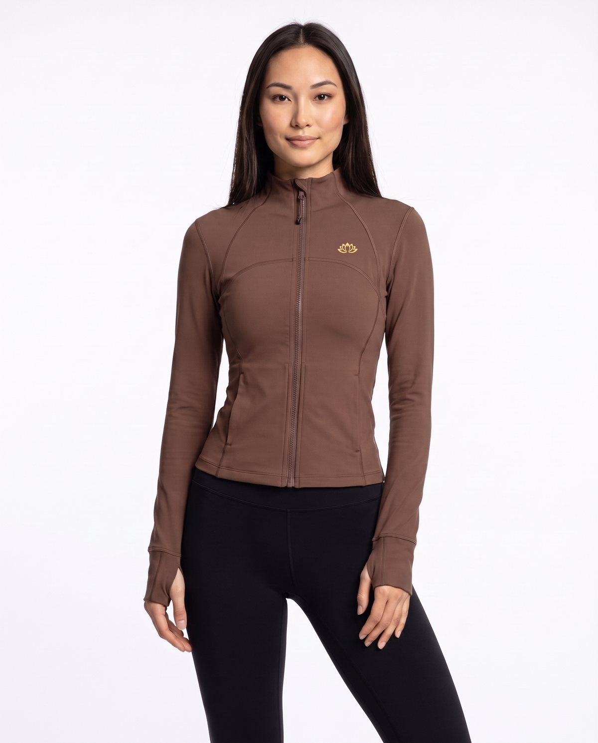 Bloom Zip Jacket in Mocha
